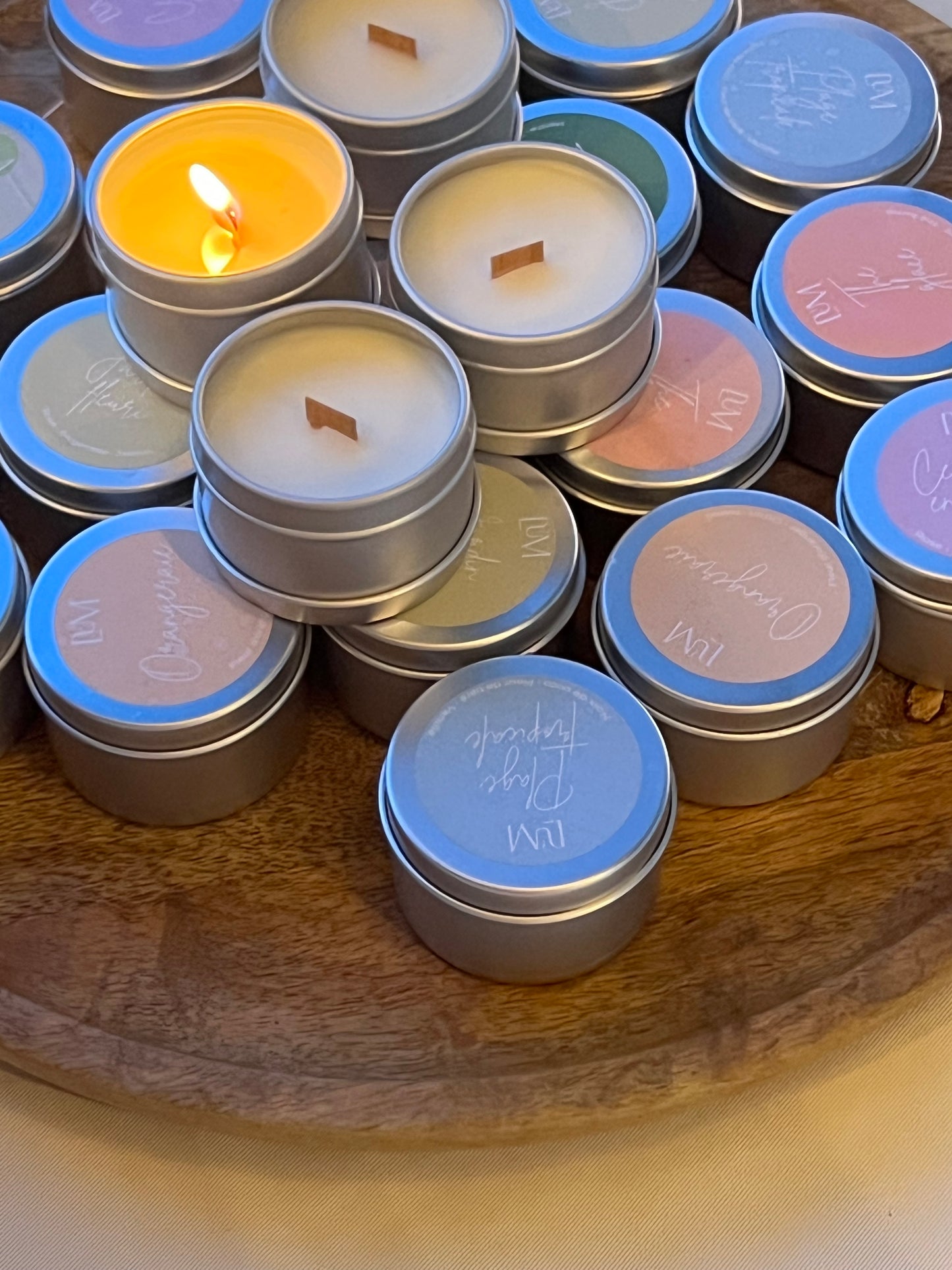 Mini-bougies végétales et parfumées